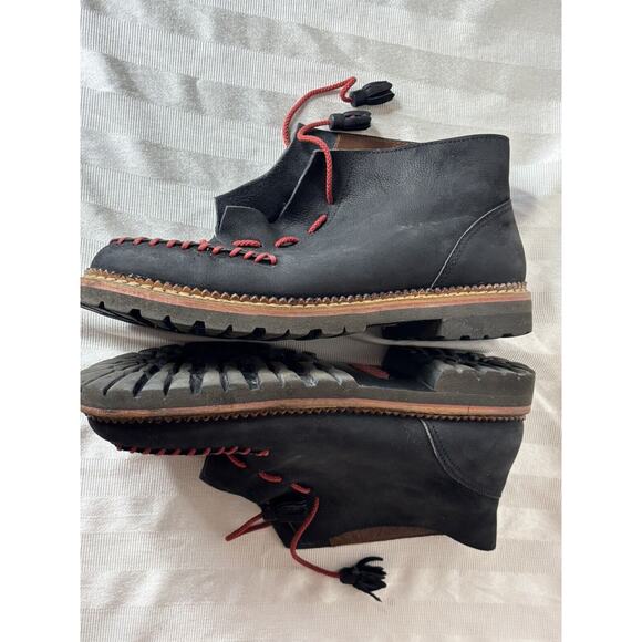 Marithe + Francois Girbaud Boots Black Red Stitch sz 43 MARITHE FRANCOIS GIRBAUD - Picture 13 of 15